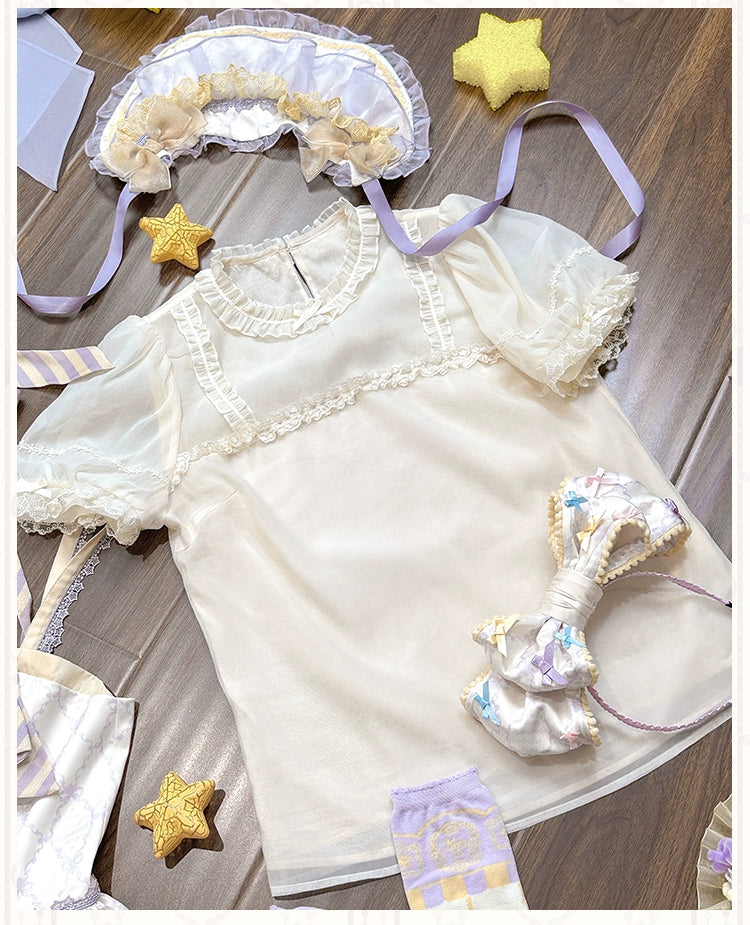 Cloud Paradise short sleeve blouse