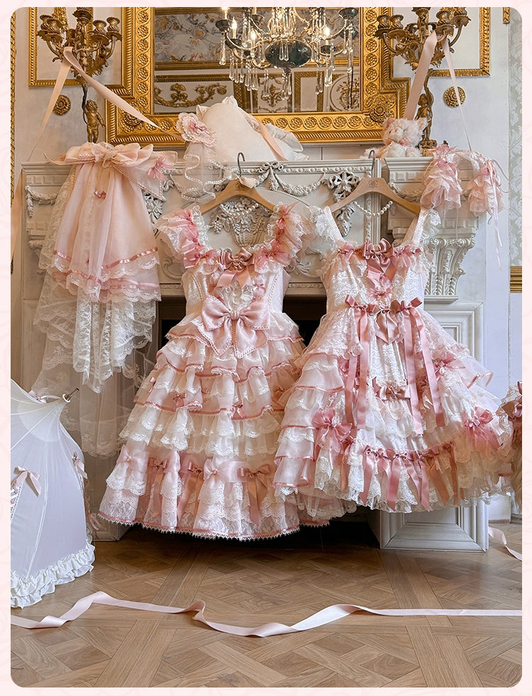 [Pre-orders available until 10/16] Rose Courtyard lace and ribbon jumper skirt