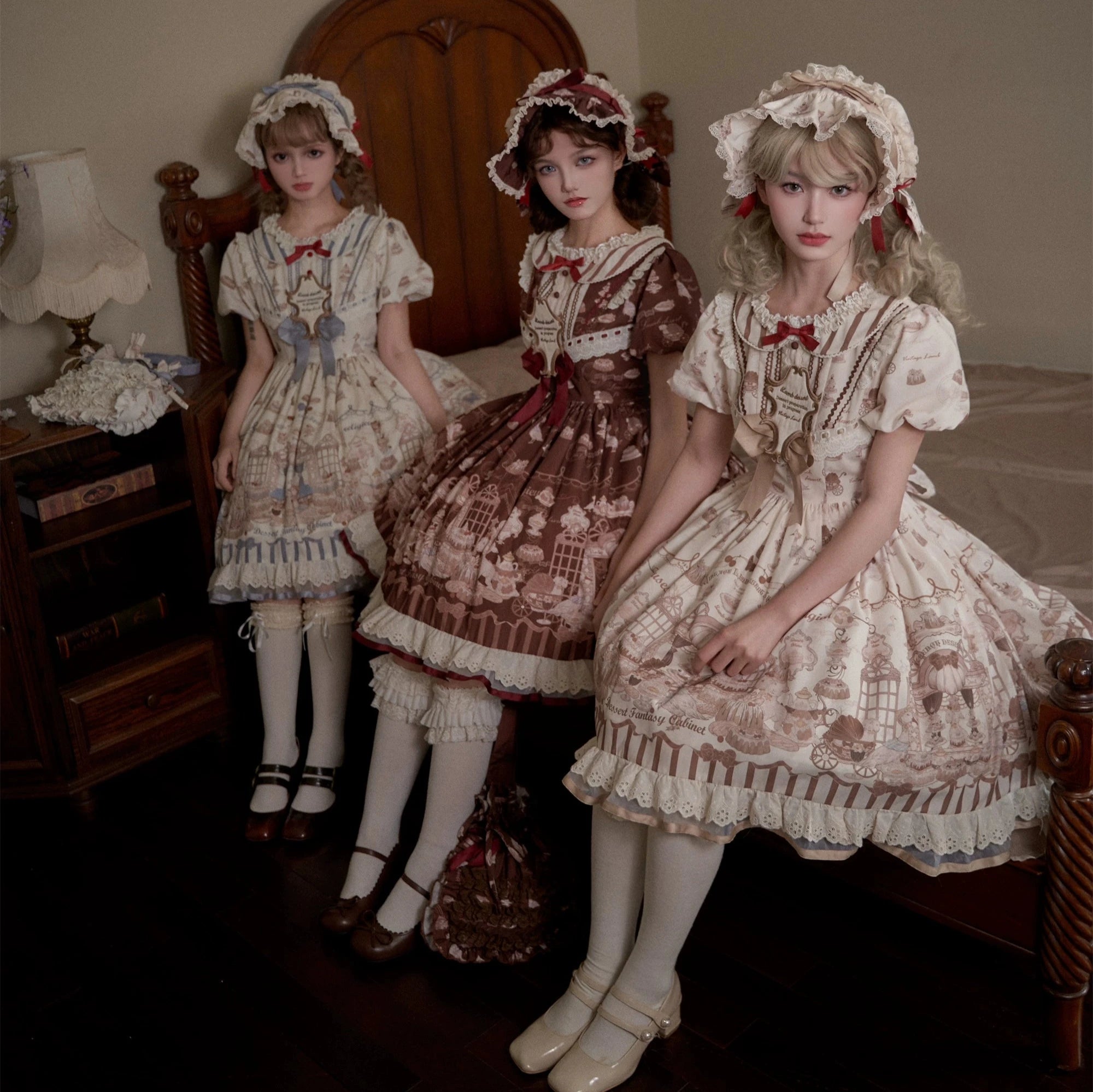 Antique Dessert Room 半袖ワンピース