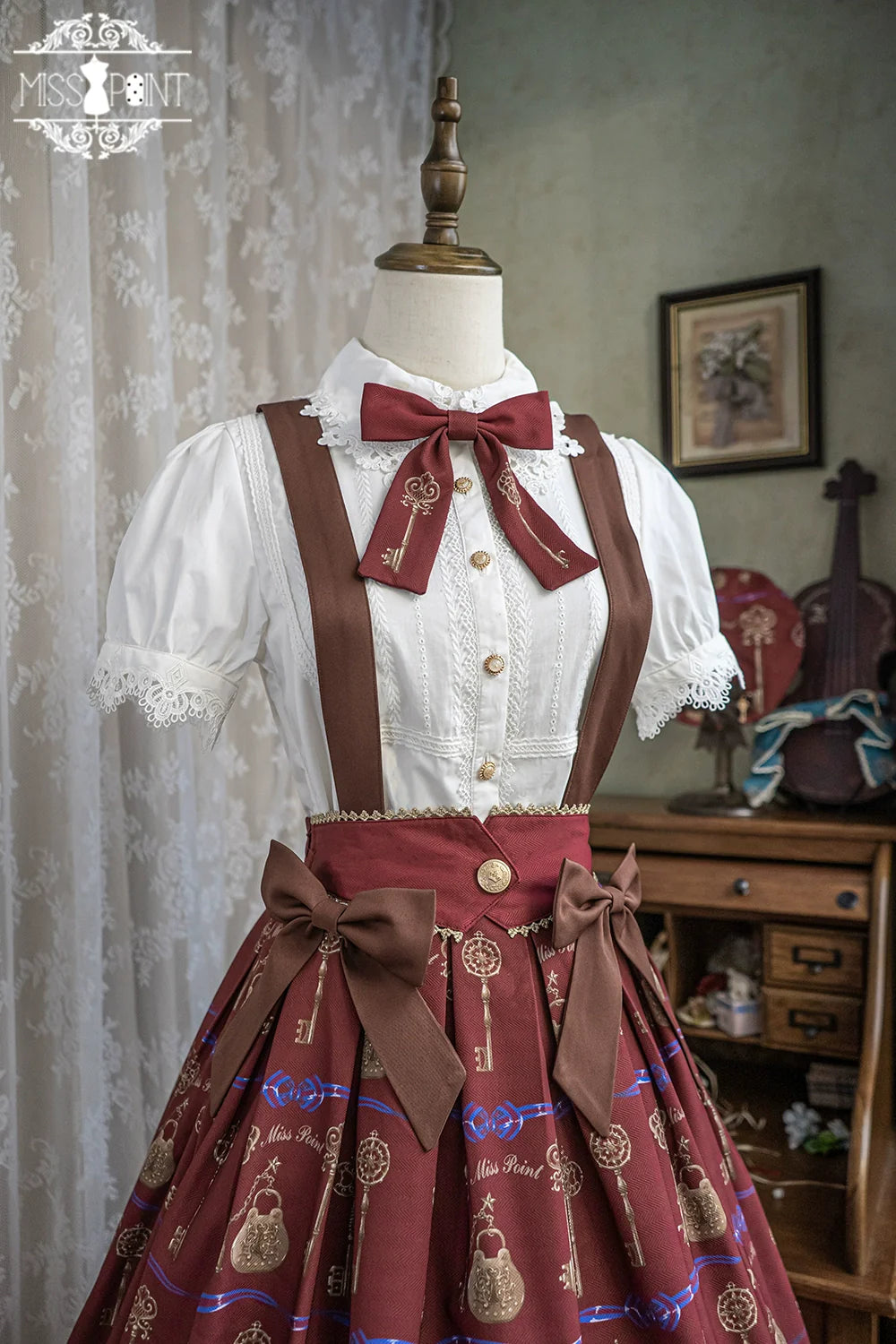 Secret Key Antique 2way Suspender Skirt