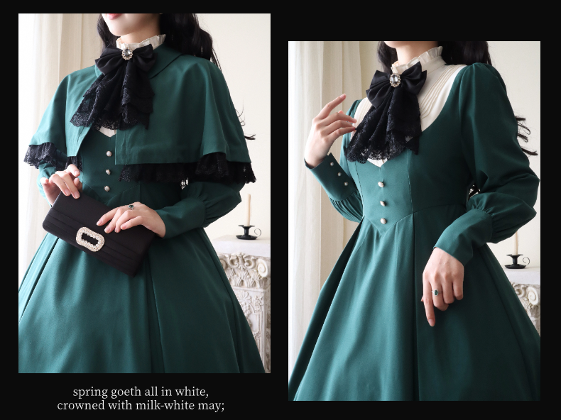 Sing in the Morning and Pray at Night One-piece and cloak set