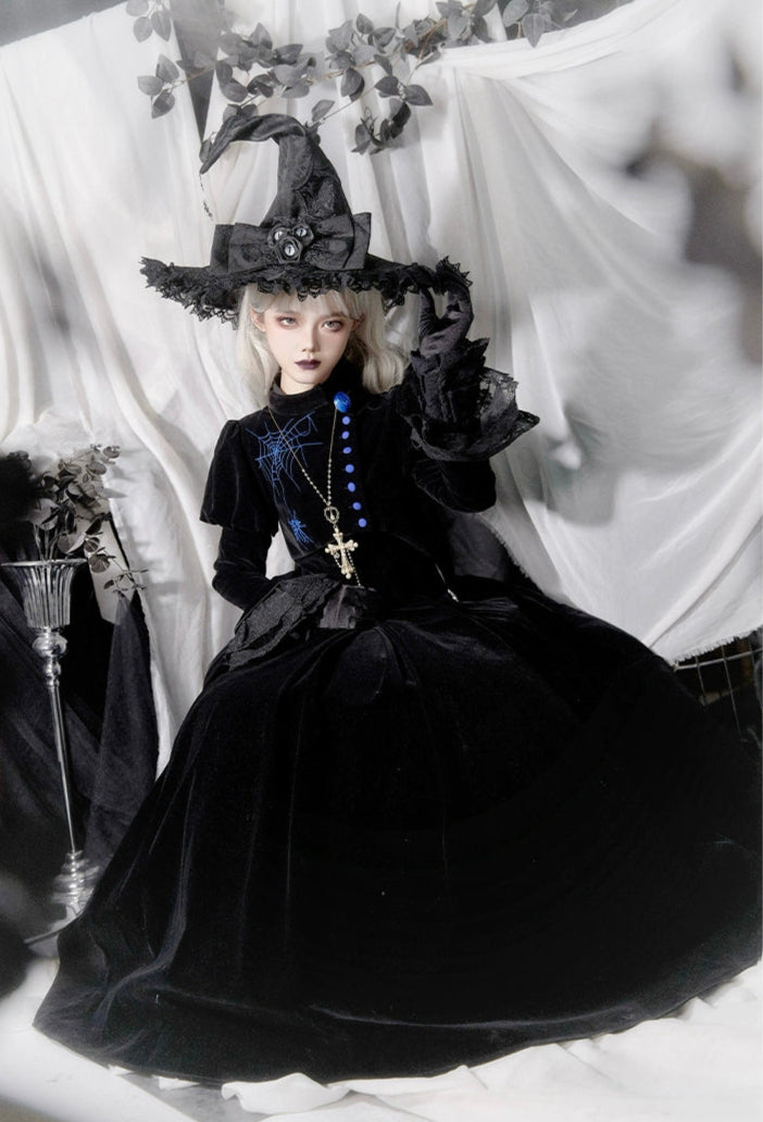 蜘蛛刺繍の魔女風帽子 – ロリータファッション通販RonRon 蜘蛛刺繍の魔女風帽子 – ロリータファッション通販RonRon