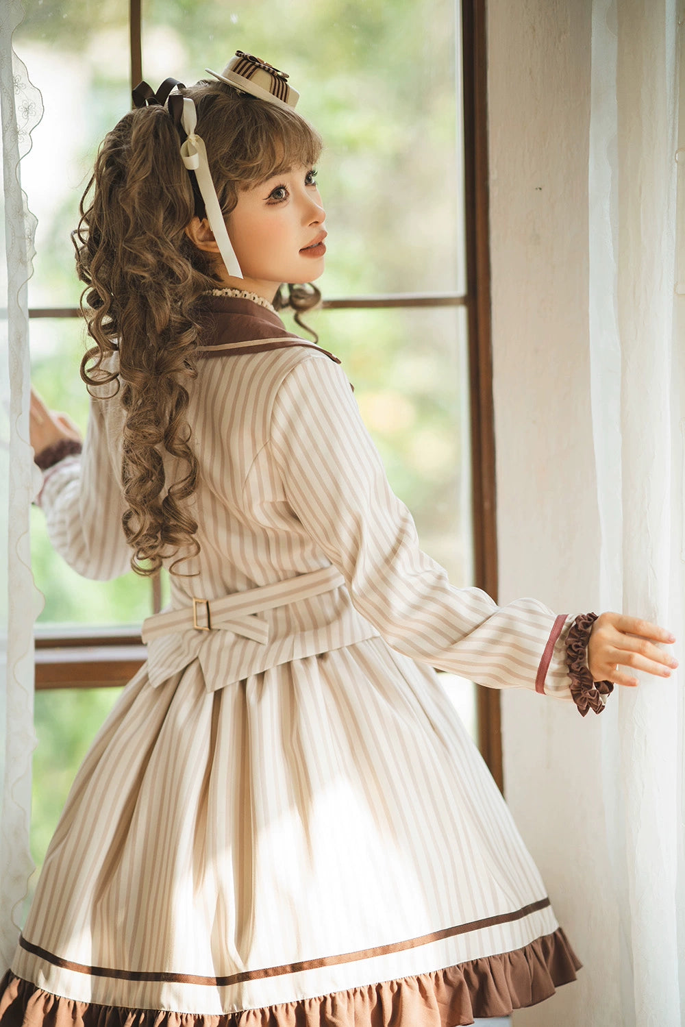 【予約販売】Classic Chocolat Stripe ストライプショートジャケット