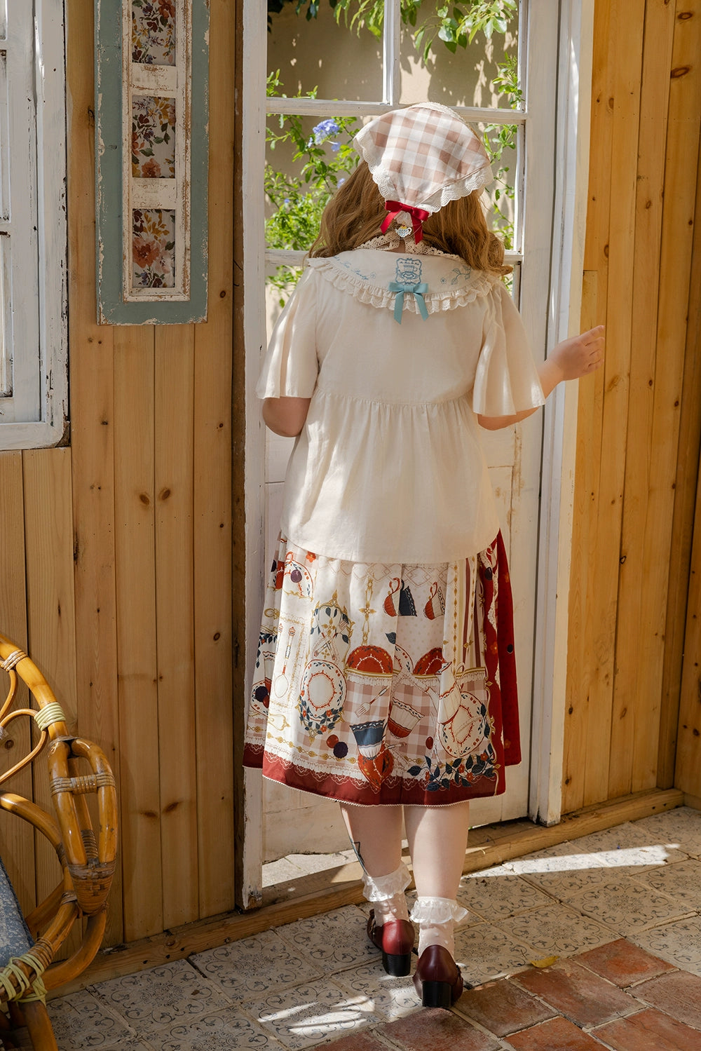 [Sales period ended] Picnic Tea Party 2way overall skirt