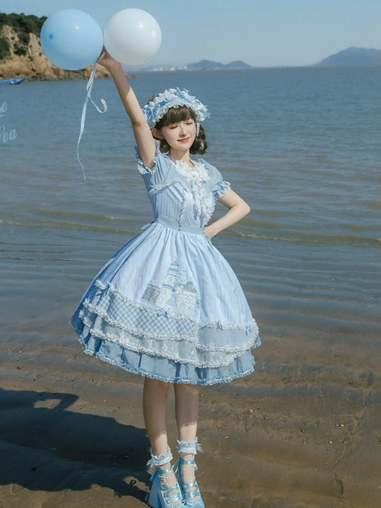 【受注予約6/18まで】The House by the Sea 半袖ワンピース