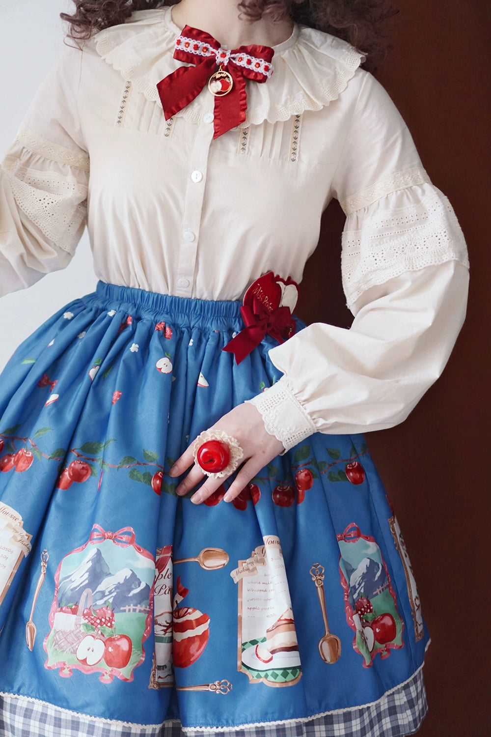 【予約販売】Apple Garden バイエルン風リバーシブルスカート