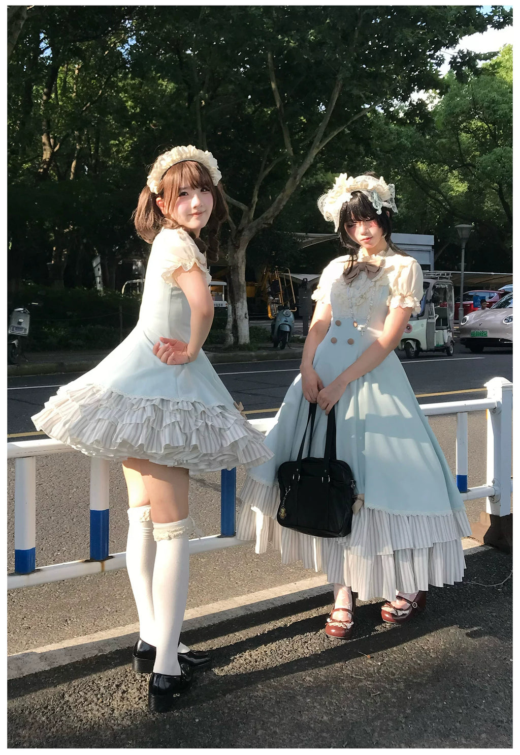 Sea Salt Cream Soda フリルレイヤードワンピース・ショート丈