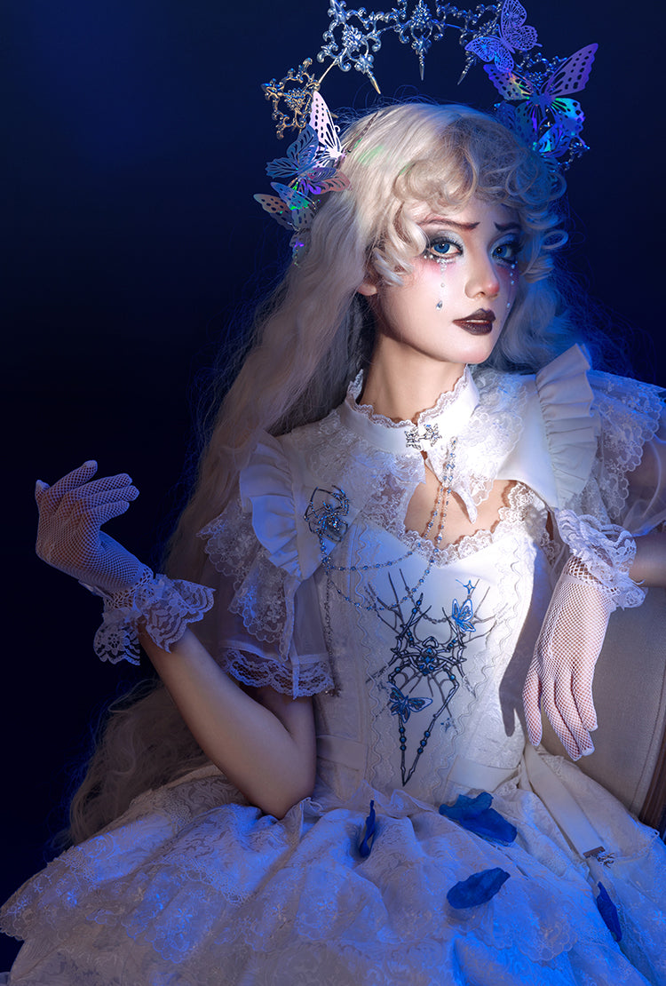 スパイダー刺繍ゴシックスカート3点セット