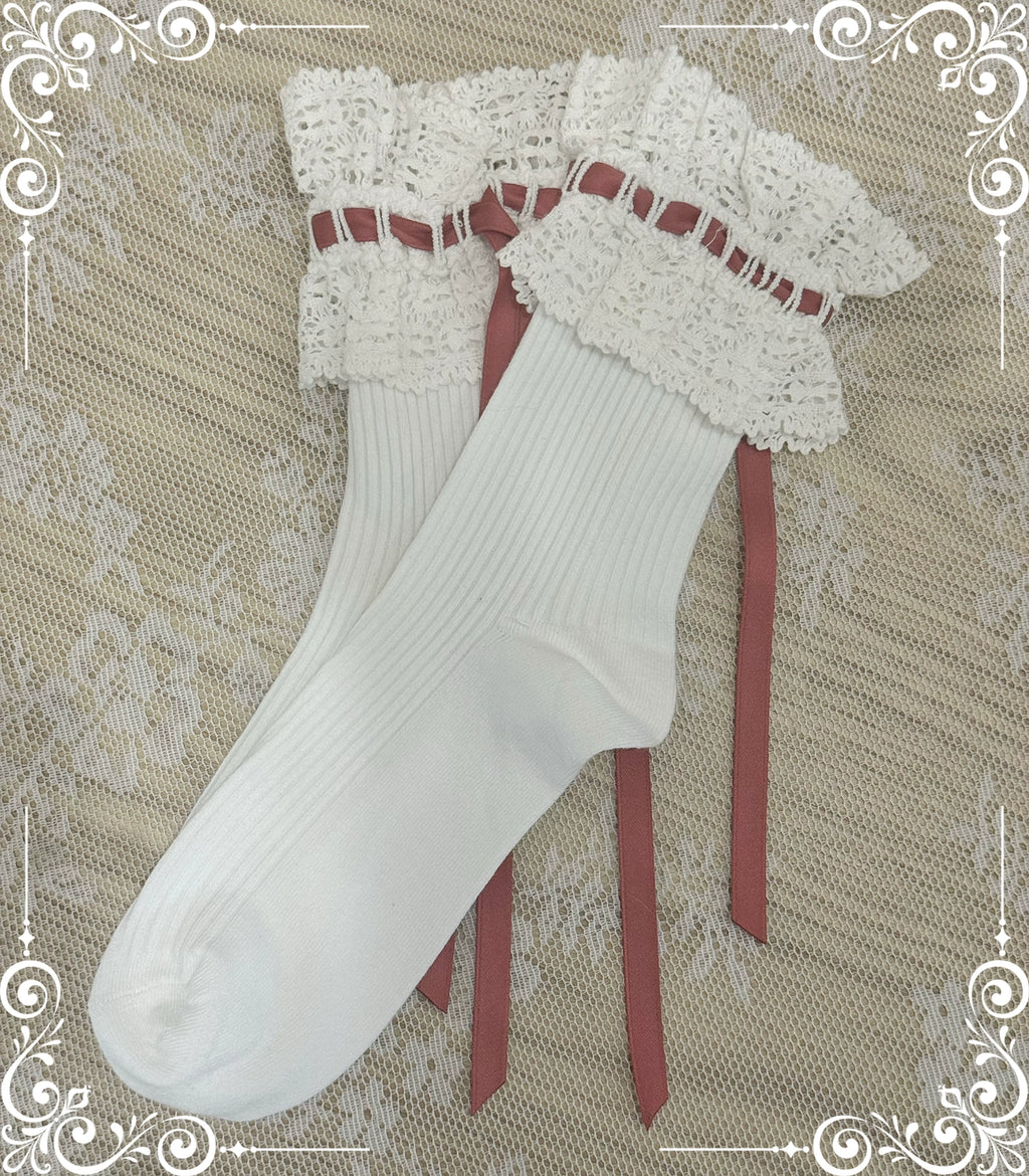 同時購入のみ【受注予約5/21まで】Laura's Doll レースソックス