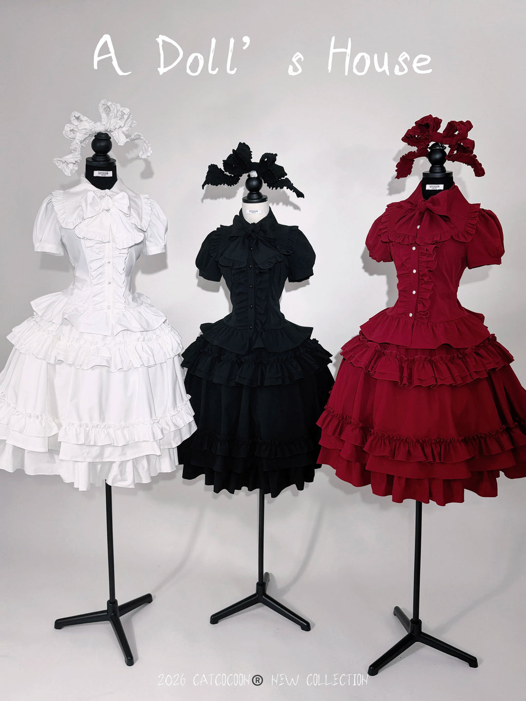 Doll's House フリル半袖ブラウス 全3色