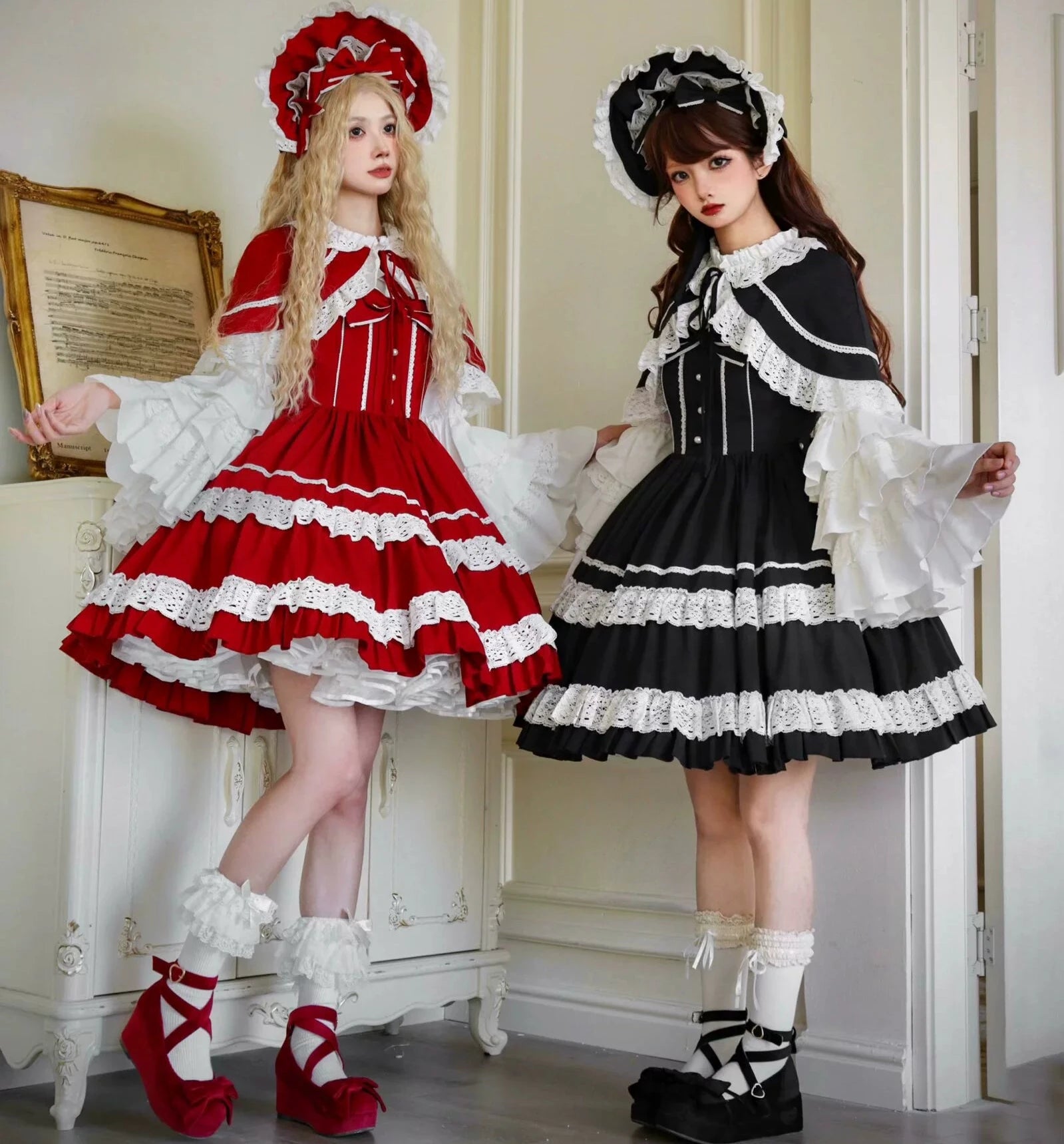 Caramel Doll レースのジャンパースカート