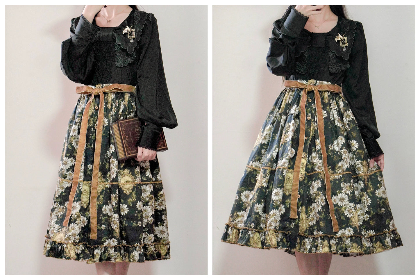 【受注予約10/8まで】Wild Daisies in the Garden スカート