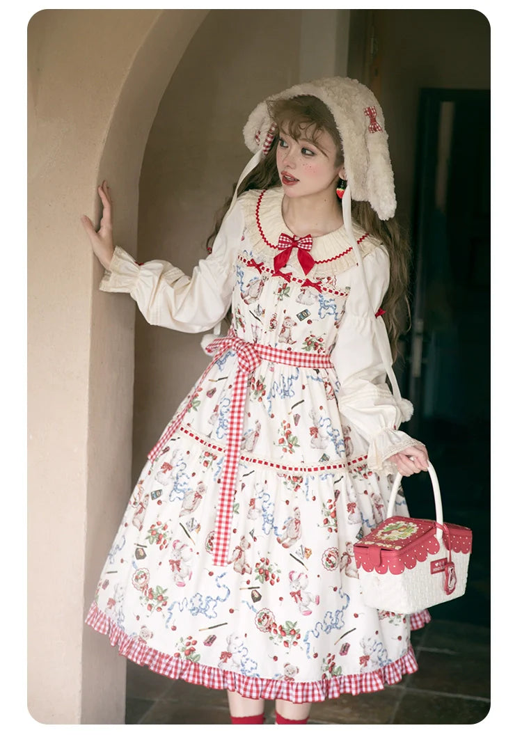 Wild Strawberries 2way long sleeve dress