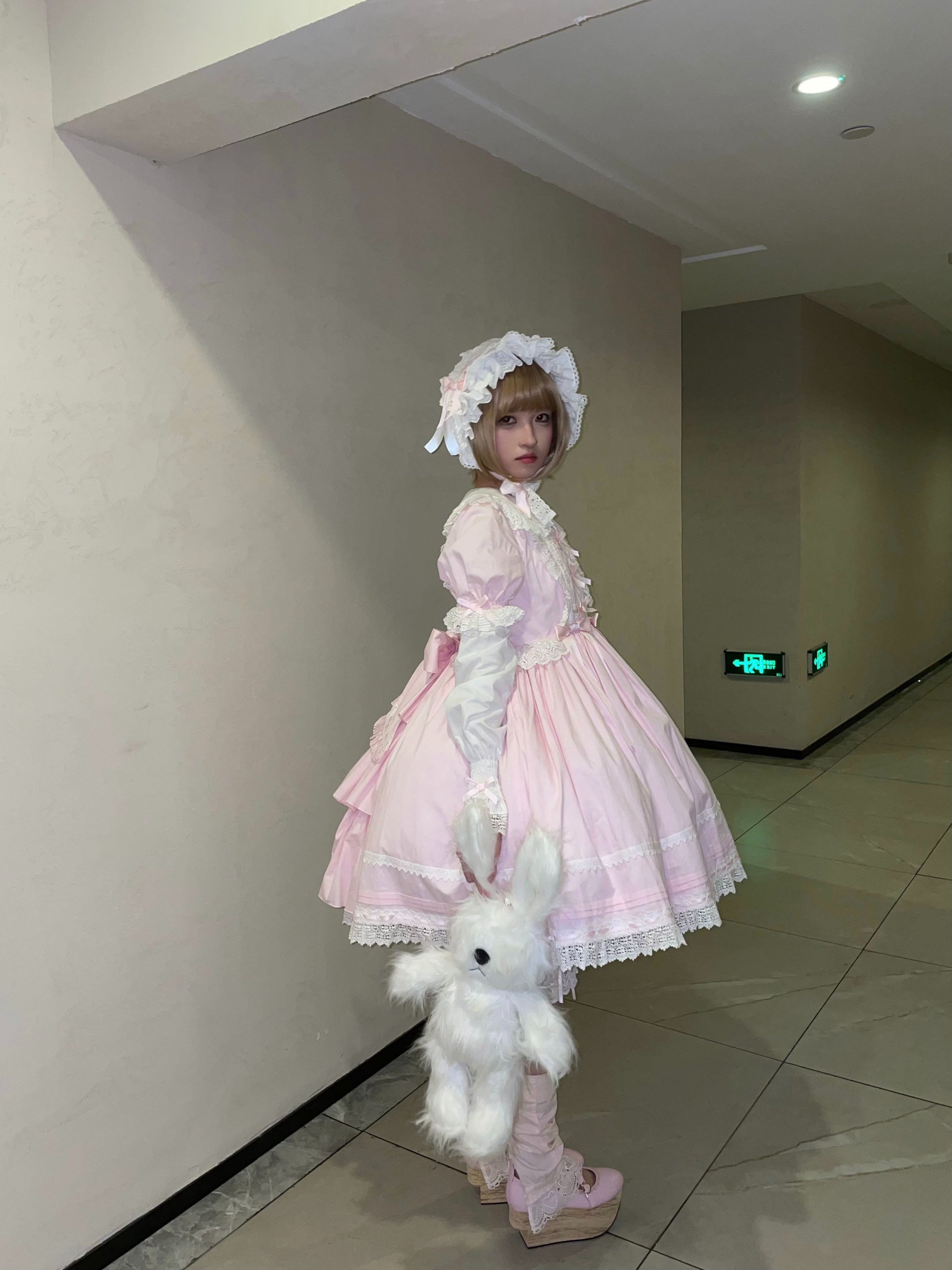 【受注予約5/21まで】Laura's Doll 付け袖付ワンピース・全5色