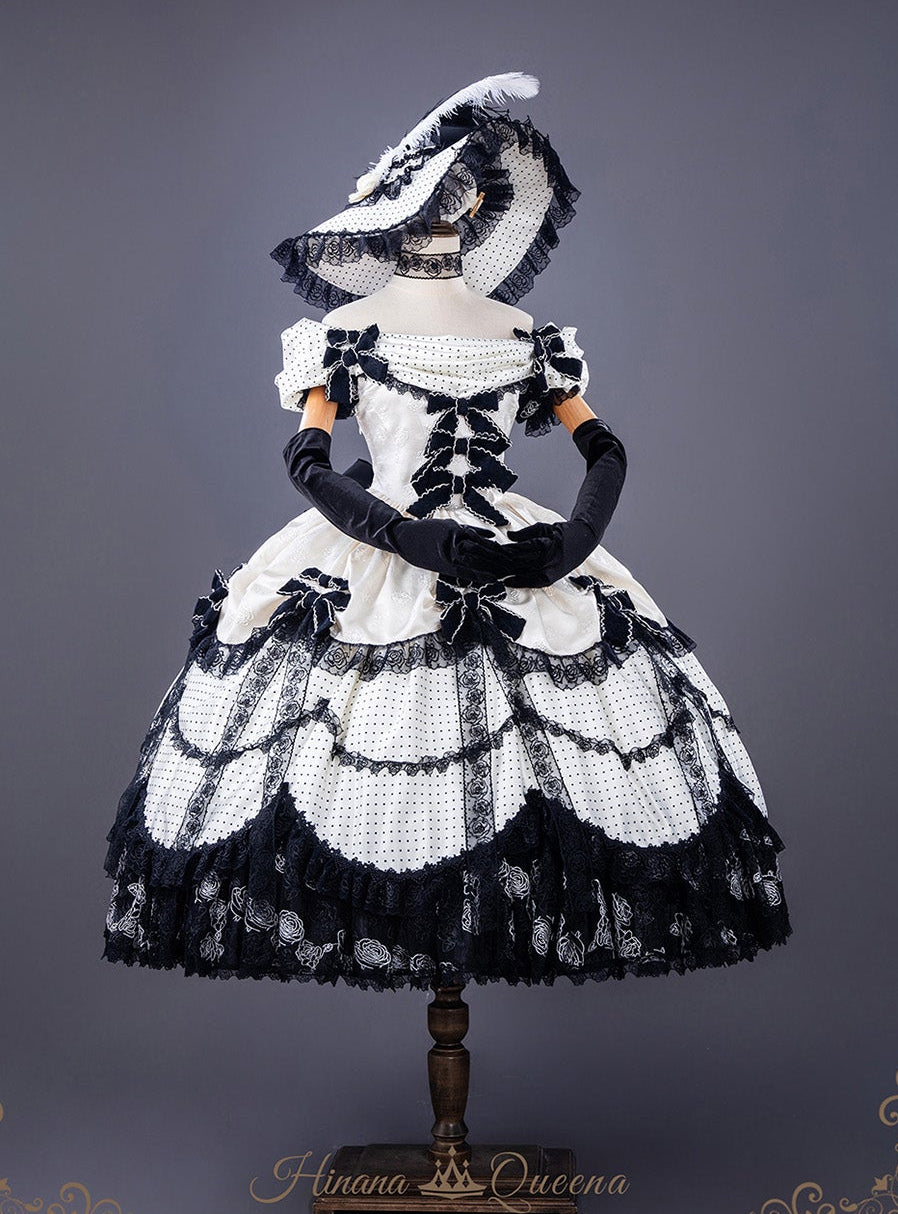 【受注予約11/23まで】The Nightingale of Paris モノトーンドレス・リボンタイプ