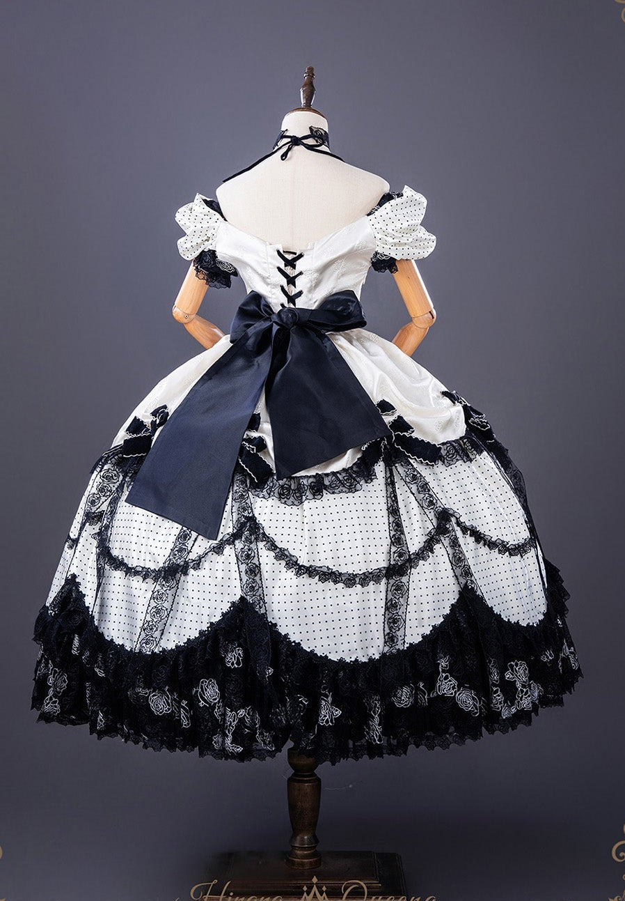 【受注予約11/23まで】The Nightingale of Paris モノトーンドレス・リボンタイプ