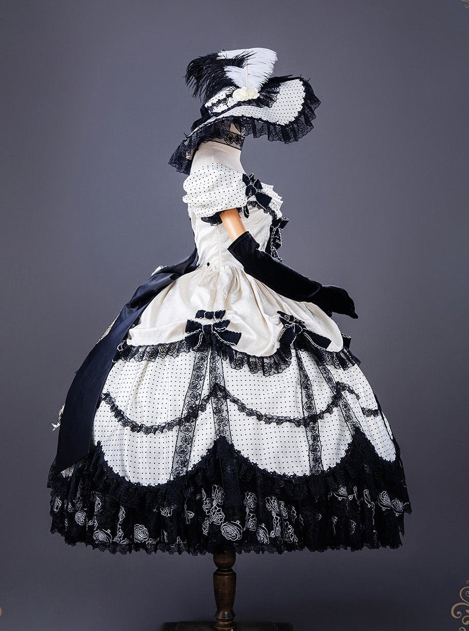 【受注予約11/23まで】The Nightingale of Paris モノトーンドレス・リボンタイプ