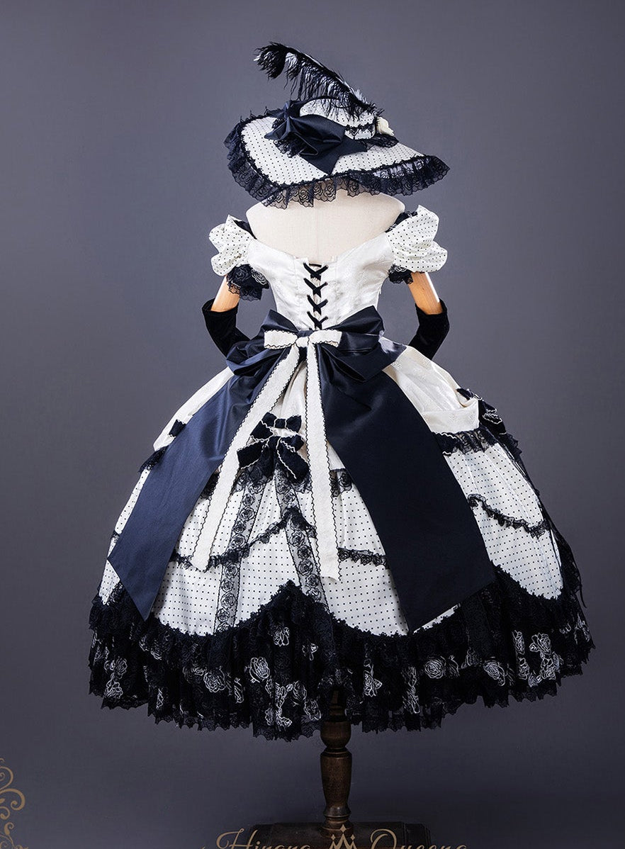 【受注予約11/23まで】The Nightingale of Paris モノトーンドレス・リボンタイプ