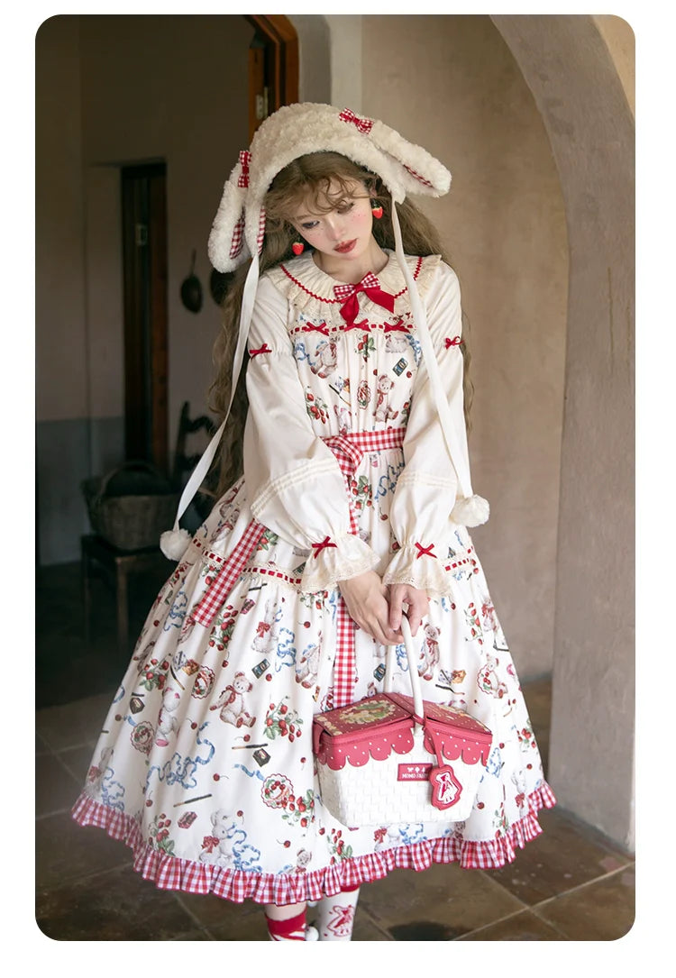 Wild Strawberries 2way long sleeve dress