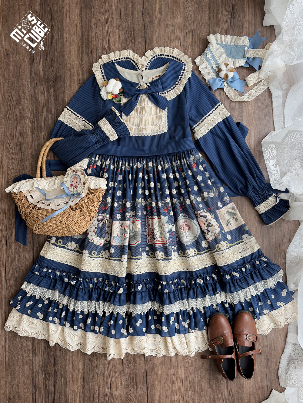 [Pre-orders available until 2/19] Sweetie Sheep Frilled Dress - Print Type