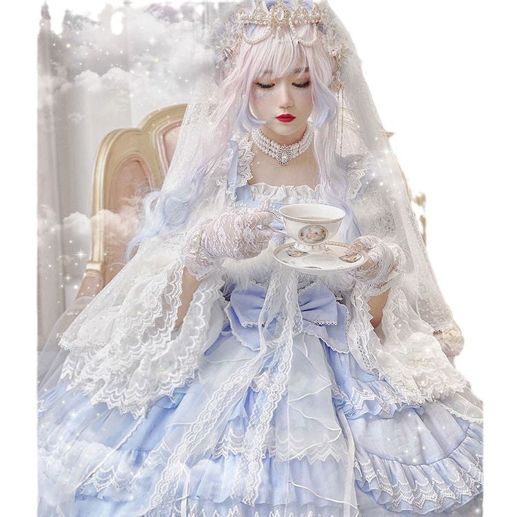 Antique Doll 刺繍レースのジャンパースカート Antique Doll 刺繍レースのジャンパースカート