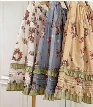 【受注予約4/23まで】Wild Berry Collection プリントスカート