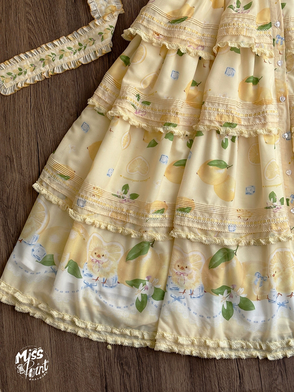 【予約販売】Lemon Sweetie プリント半袖ワンピース・ラグジュアリータイプ