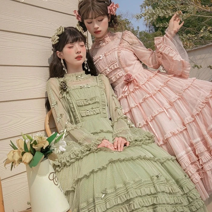 [Resale/Pre-orders available until 2/12] Fragrant Grass Frill Sheer Blouse