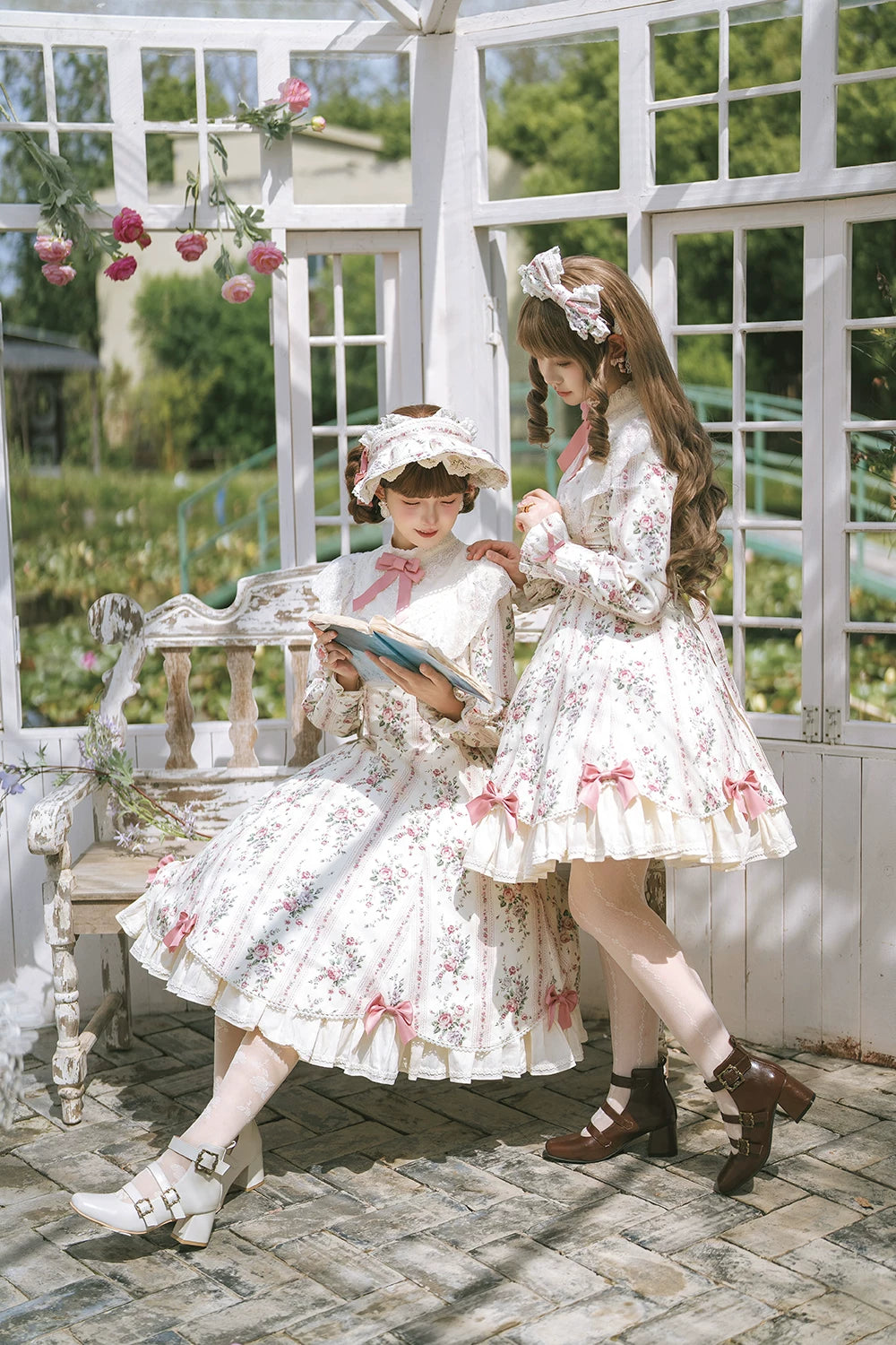【受注予約10/20まで】Susan Garden クラシカル長袖ワンピース・ロング丈