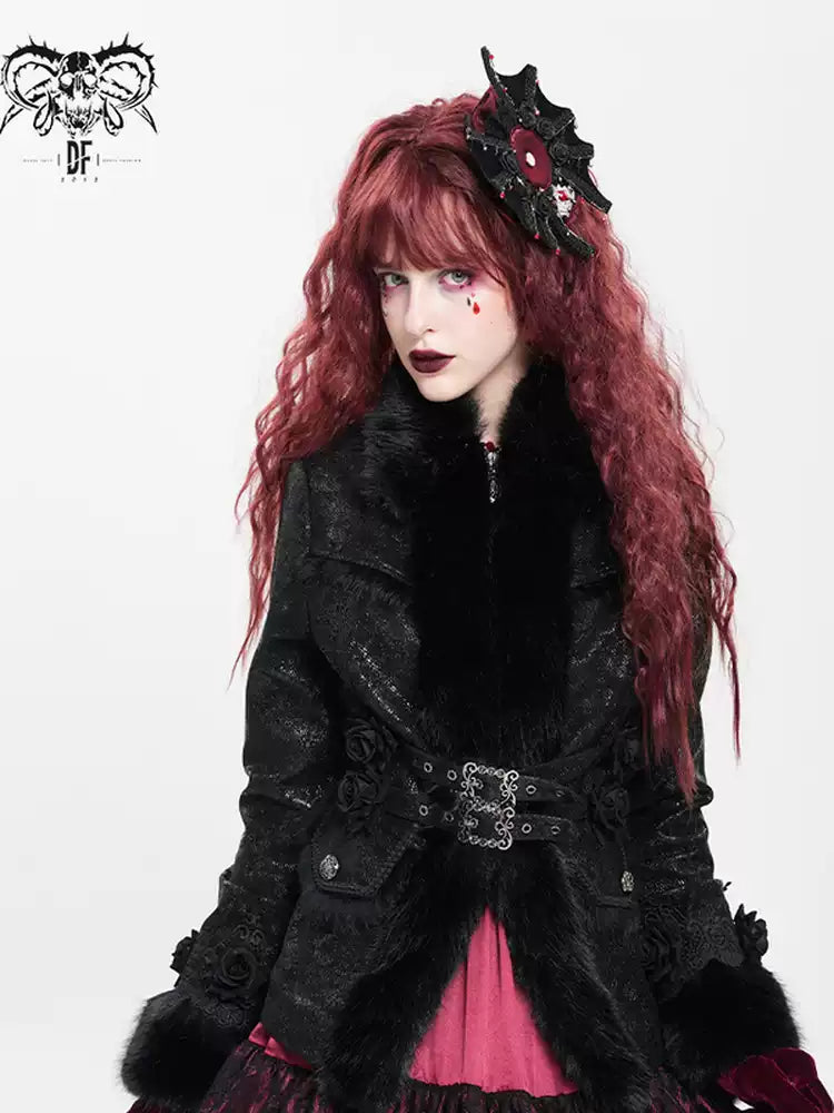 【DEVIL FASHION】 ゴシックロリータ ヘアクリップ／ブローチ（缶バッジホルダー）