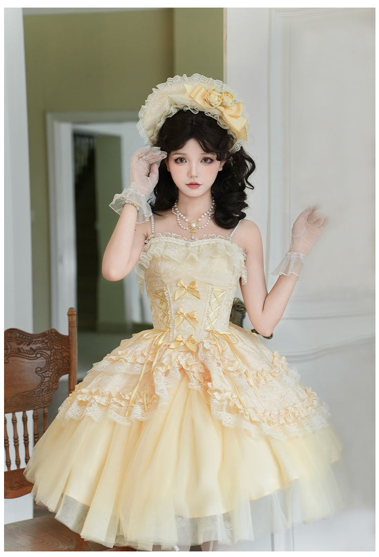 Rose Gold フリルトップスとスカート ロング丈・ショート丈