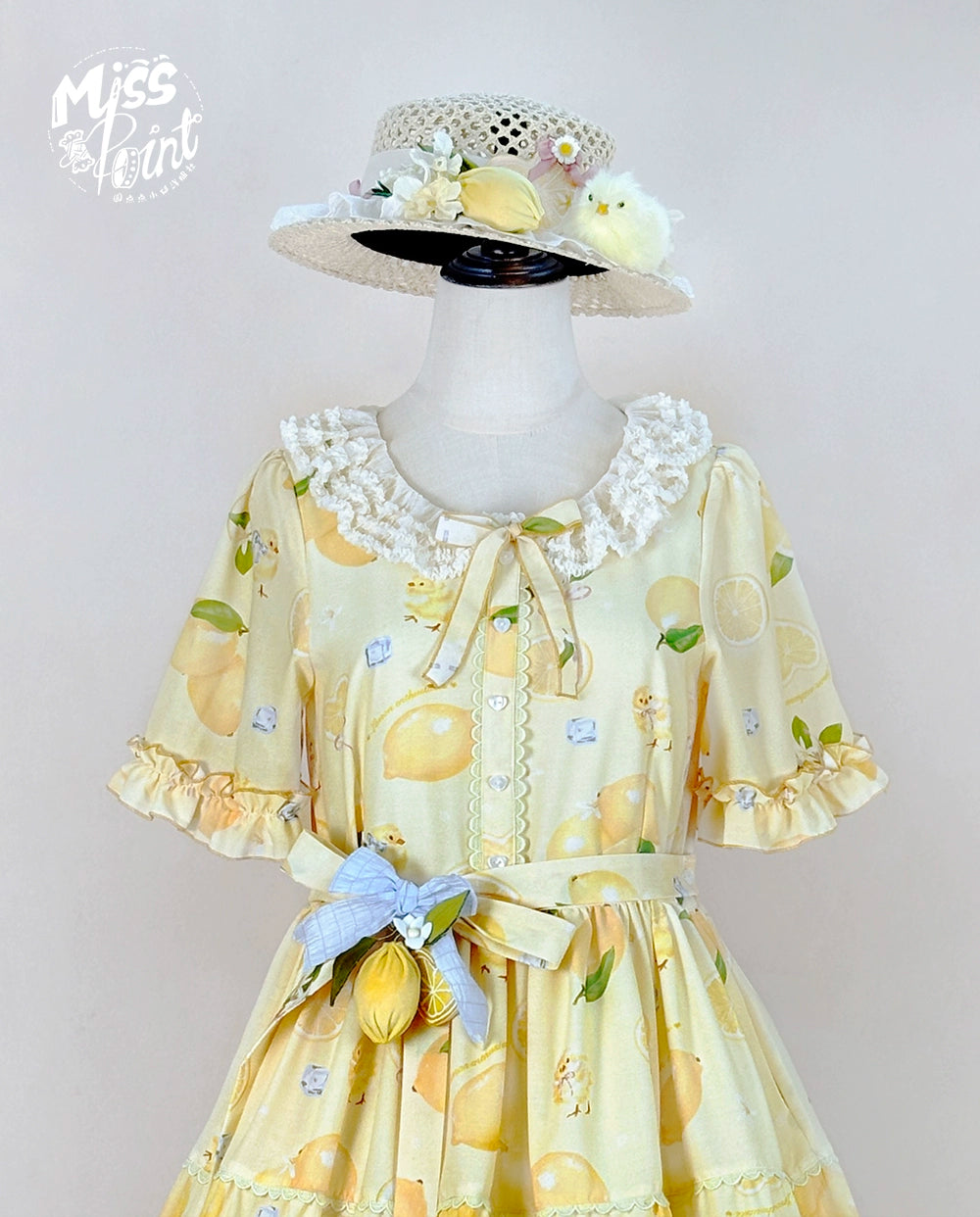 【予約販売】Lemon Sweetie プリント半袖ワンピース・デイリータイプ