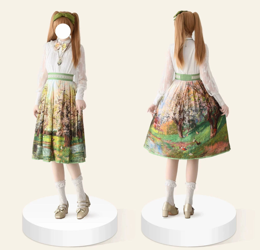 Oil painting collection 油絵絵画集スカート 全8作品