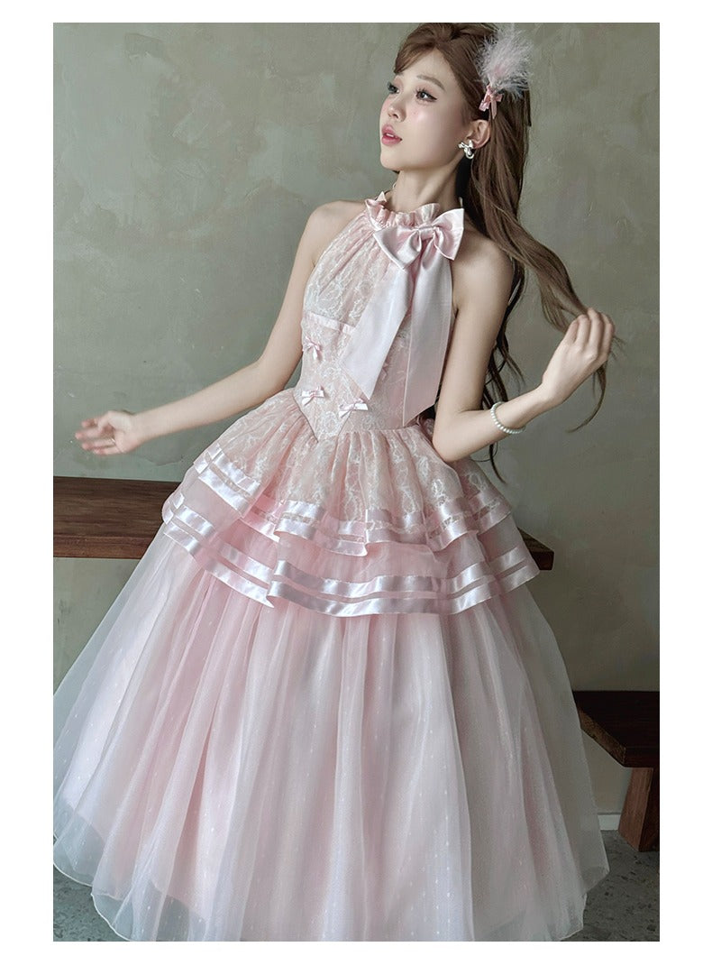 [Pre-orders available until 7/8] Moonlight Dance Halter Neck Dress