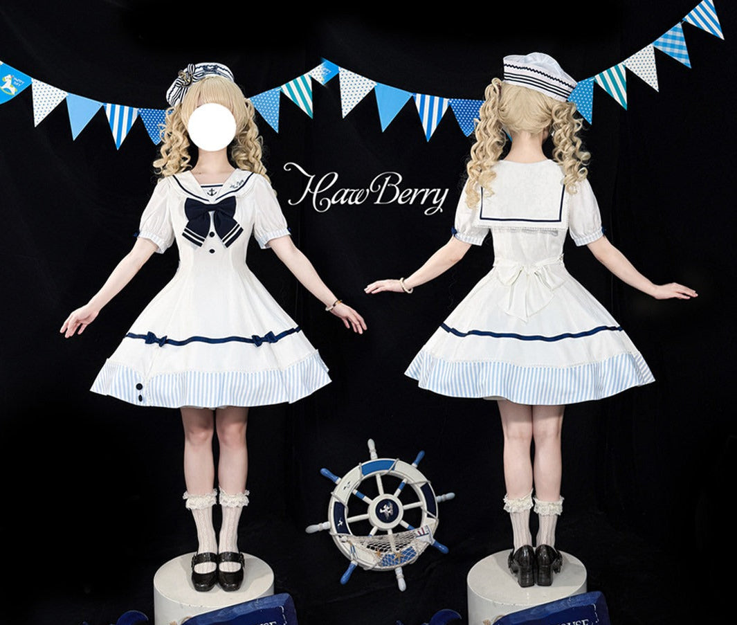 【受注予約7/30まで】Blue Sky Marine セーラーワンピース