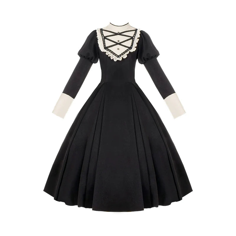 Wait for the Night Cross Ribbon Dress Available in 3 colors