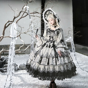 【受注予約8/27まで】Cizhou Ware Black ラグジュアリードレス・ロング丈