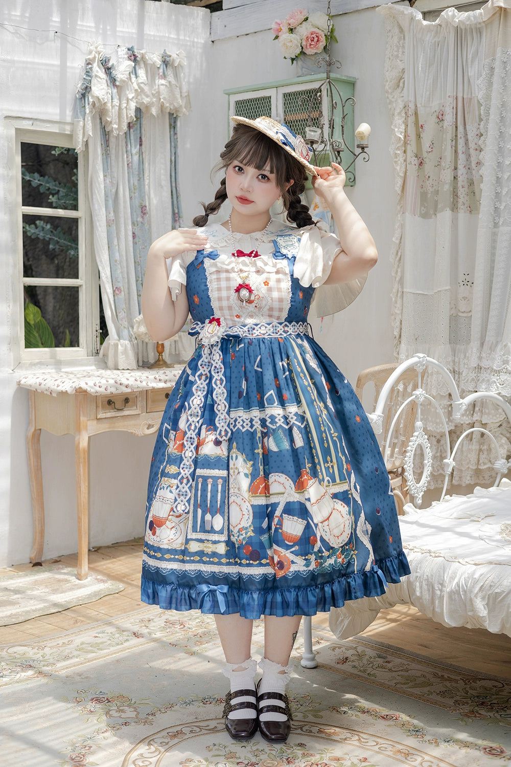 【予約販売】Picnic Tea Party ジャンパースカート