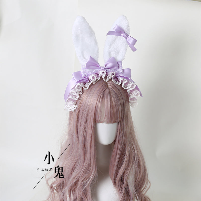 rabbit ear ribbon headband