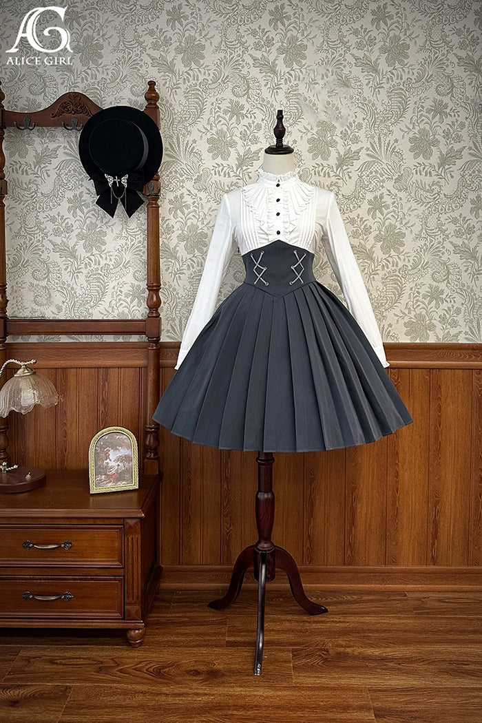 [Sale period has ended] Detective Butler Fake Two-Piece Style Dress