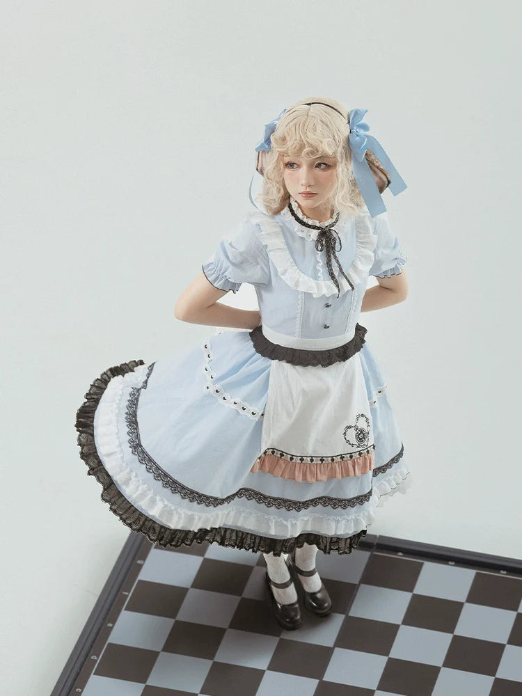 EAT ME うさ耳アリス半袖ワンピース
