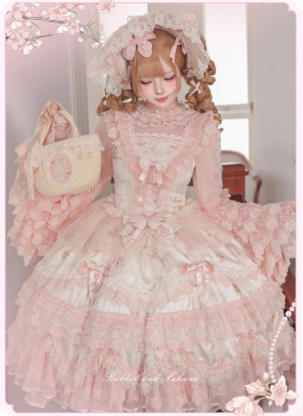 【受注予約8/5まで】Rabbit and Sakura ラグジュアリードレス