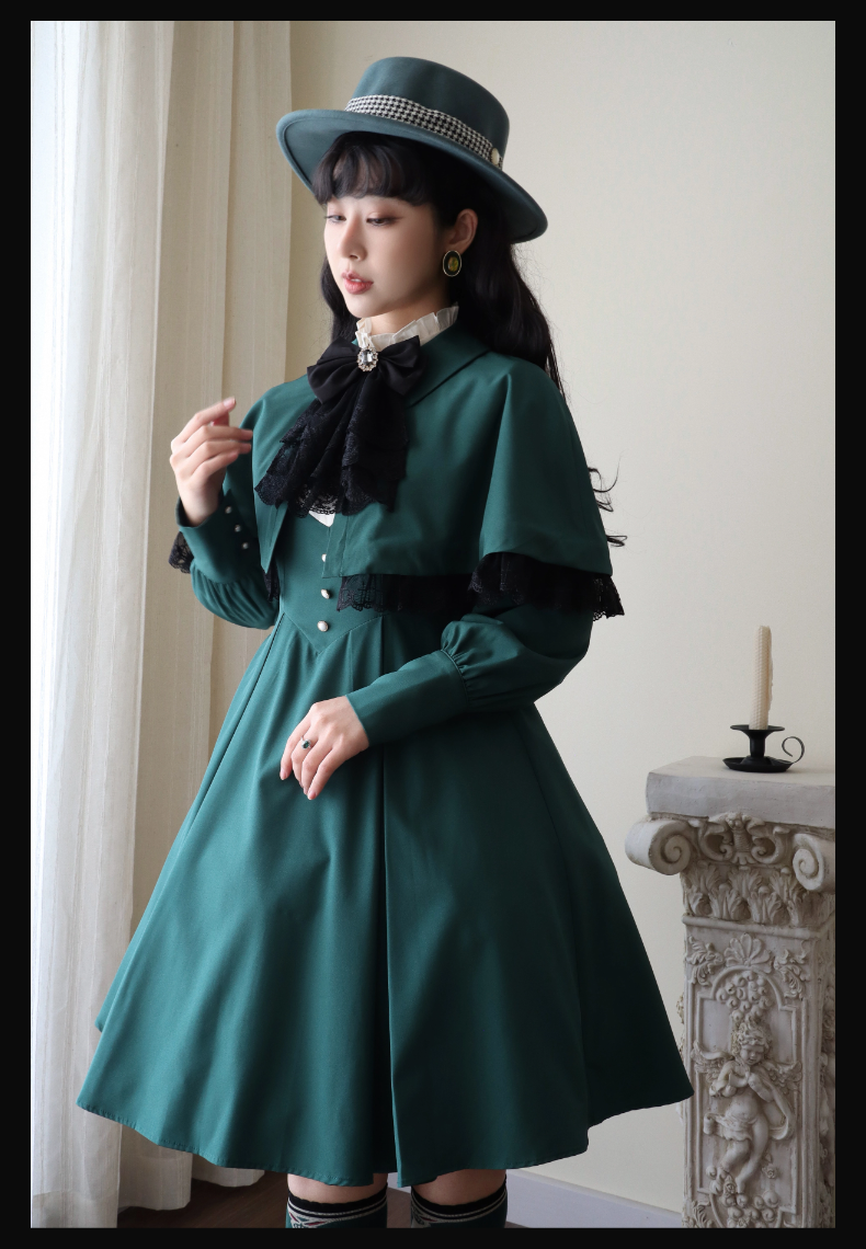 Sing in the Morning and Pray at Night One-piece and cloak set