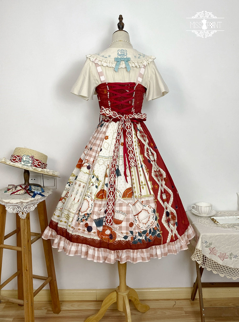 【予約販売】Picnic Tea Party ジャンパースカート