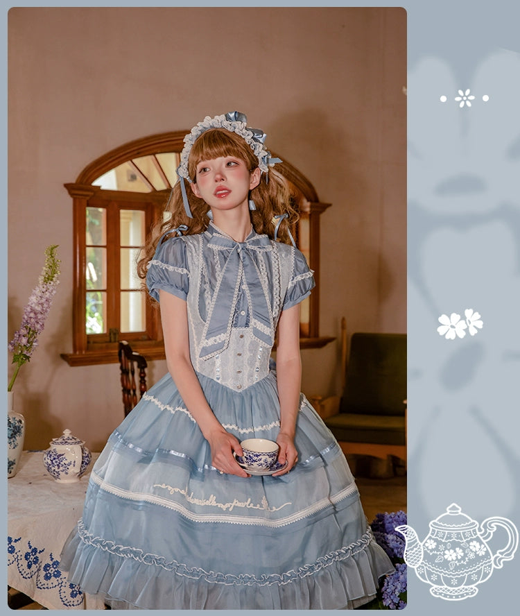 Antique Porcelain Plates コルセットジャンパースカート