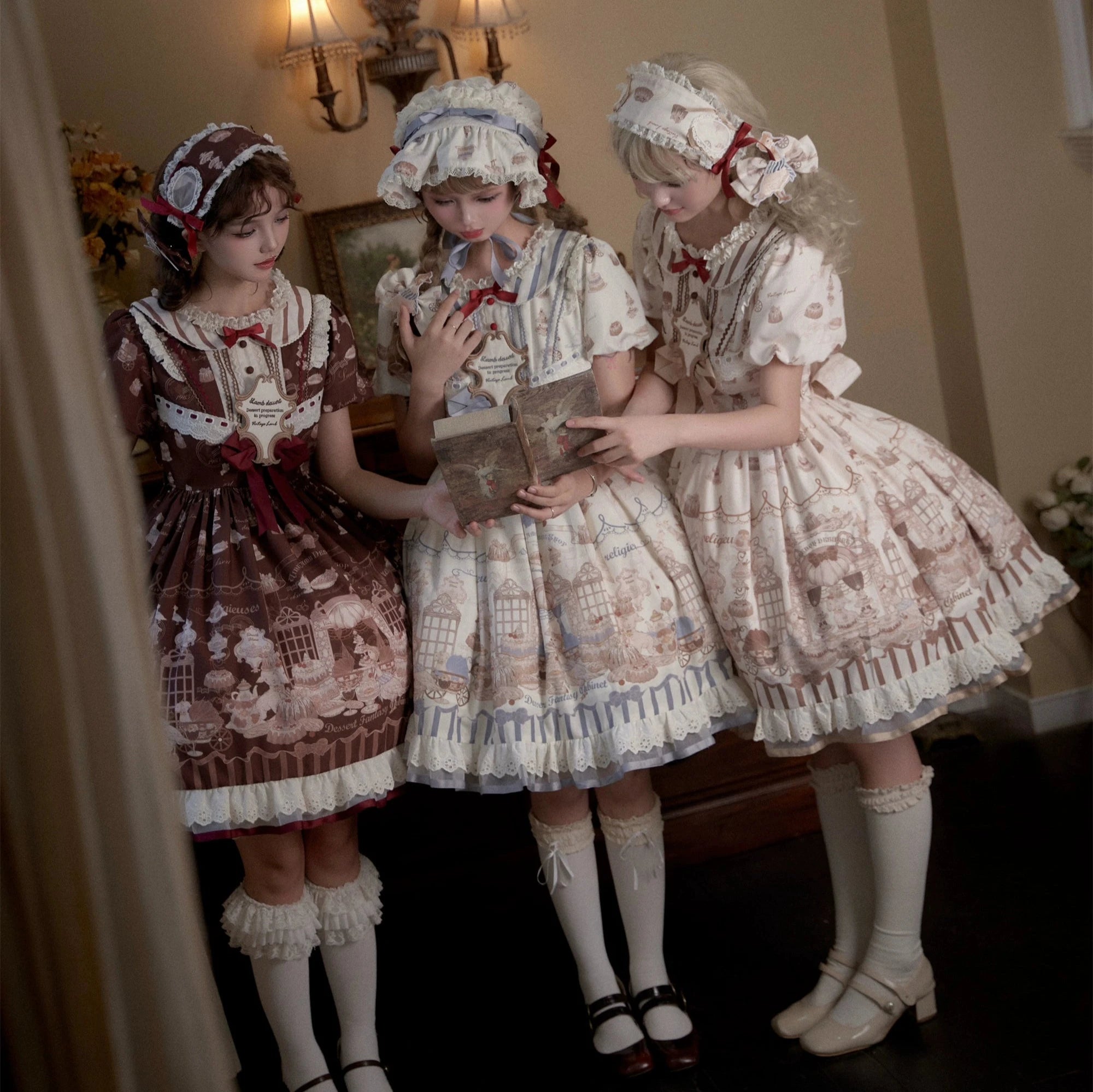 Antique Dessert Room 半袖ワンピース