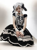 【予約販売】Antique Petal Rabbit リボンワンピース