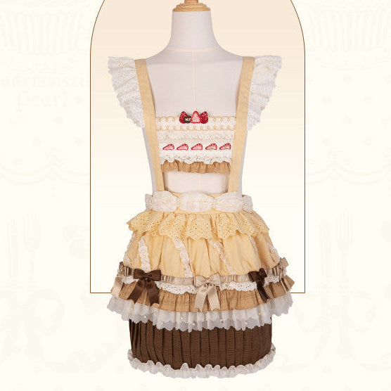 【受注予約1/26まで】Sweet Cup Cake サスペンダースカート