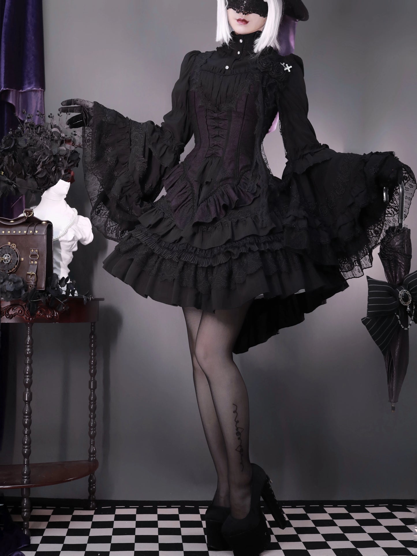 [Sales period ended] Breaking Celemony Gothic Lolita Mini Skirt