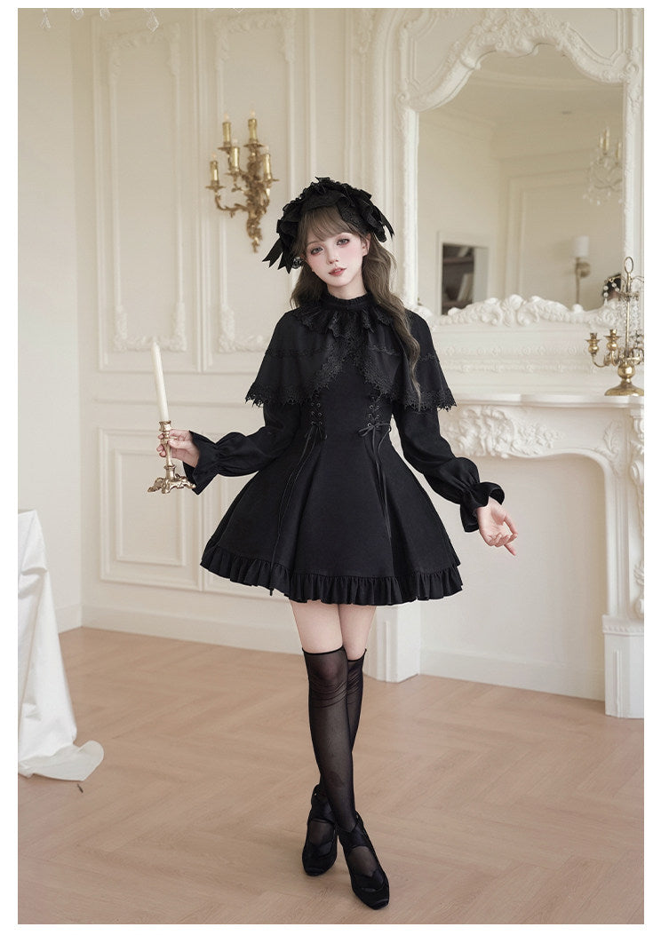 【予約販売】Nocturne Veil ミニ丈ワンピース